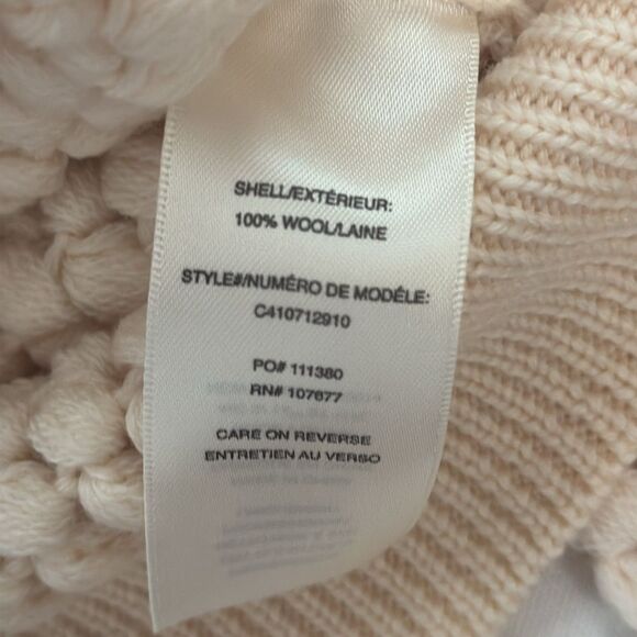 Alice + Olivia Cream Pearl Cardigan Wool Large - Picture 7 of 7